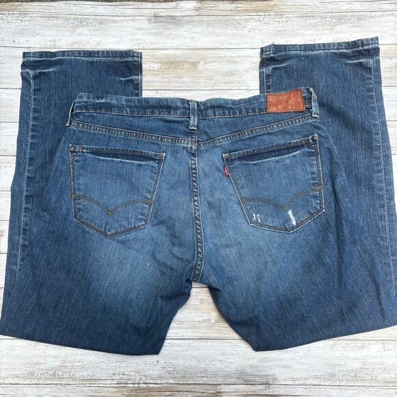 Levi’s Red Collection Jeans Y2K Slim Straight Sz 36x30 Faded Stretch Casual - Picture 4 of 12